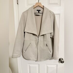 Torrid Women's Beige Faux Suede Jacket